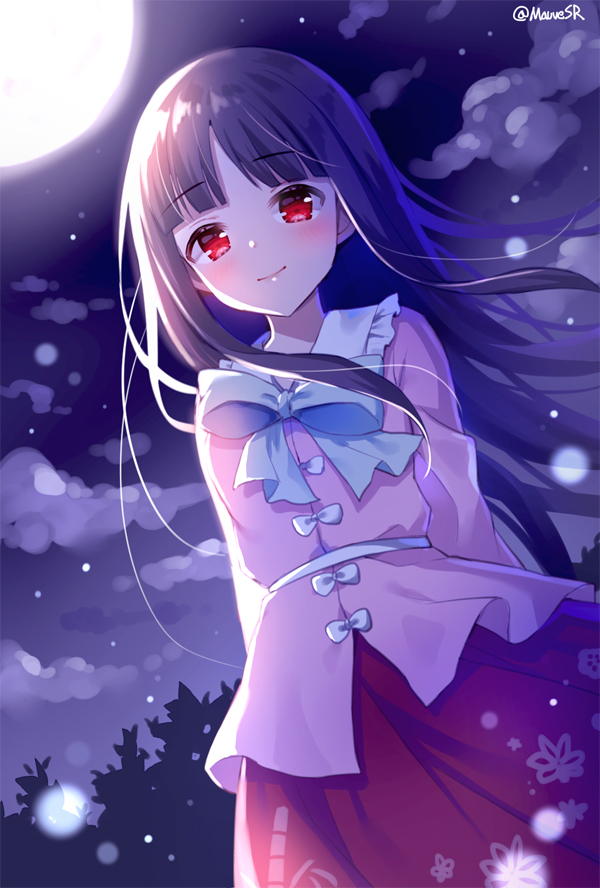 This is a pixiv picture whose title is 輝夜.