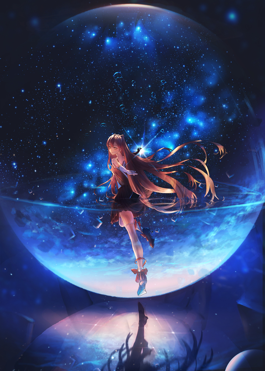 This is a pixiv picture whose title is 水晶.