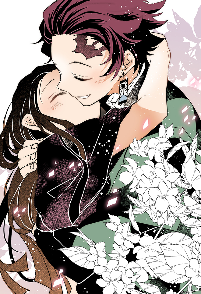 This is a pixiv picture whose title is 竈門兄妹+義勇etcまとめ.