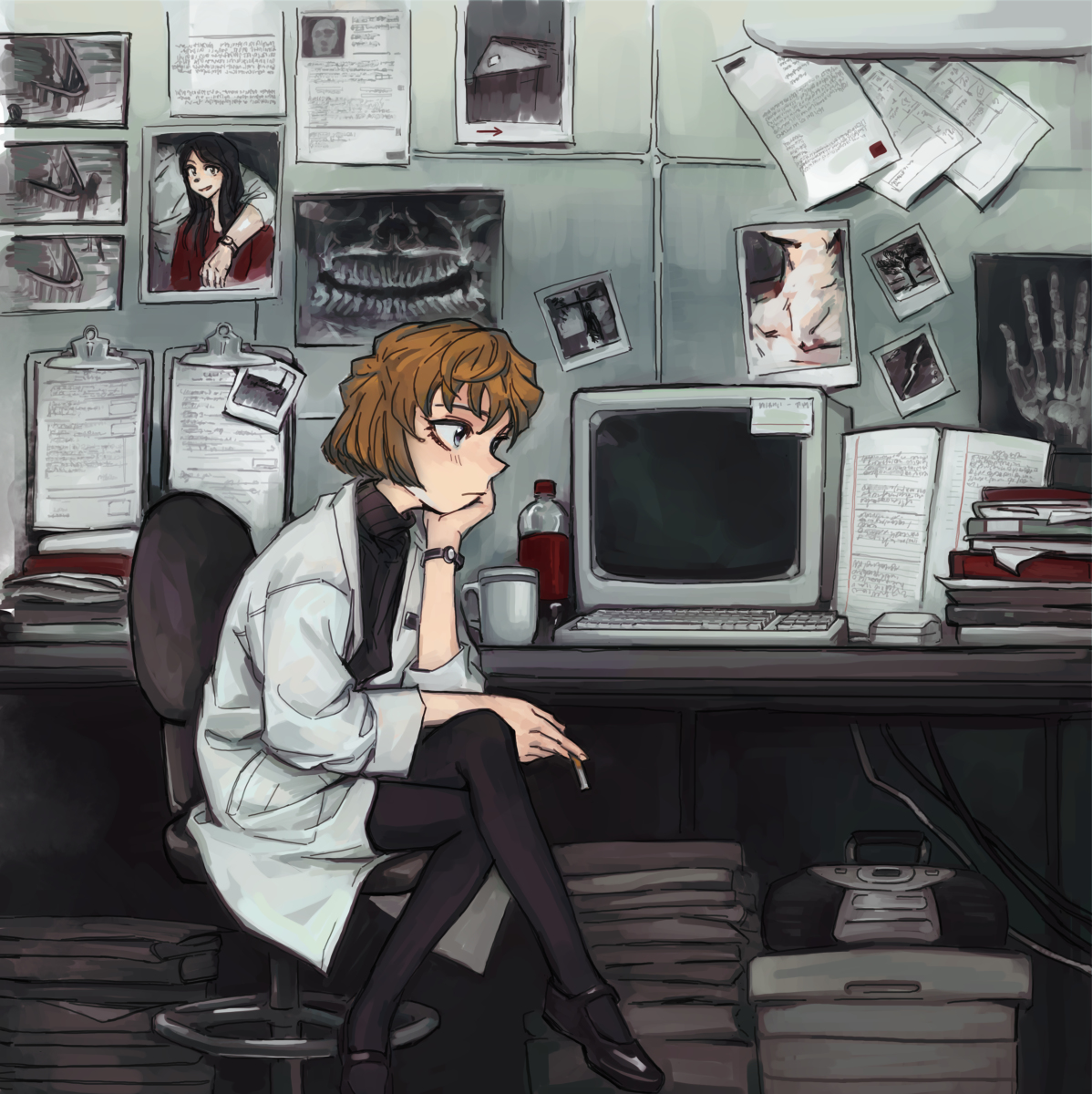 This is a pixiv picture whose title is haibara.