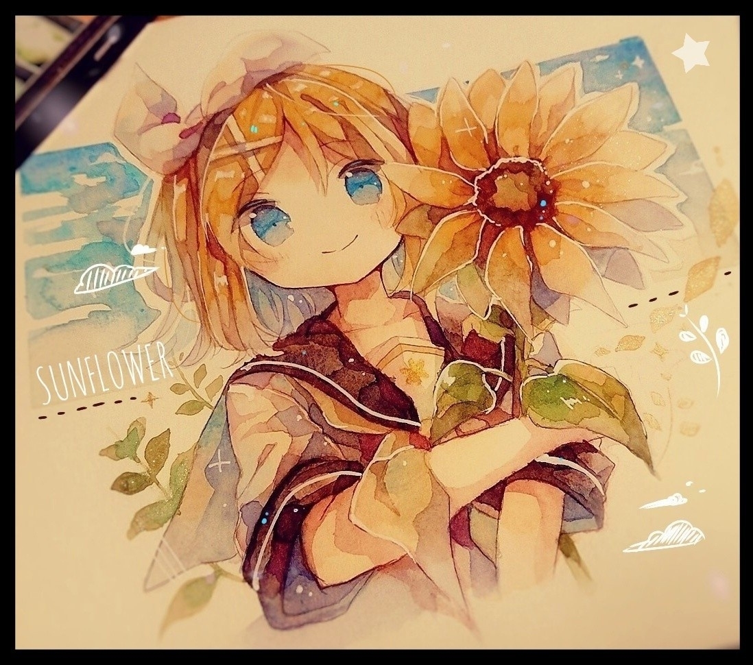 This is a pixiv picture whose title is ひまわりんちゃん🌻.