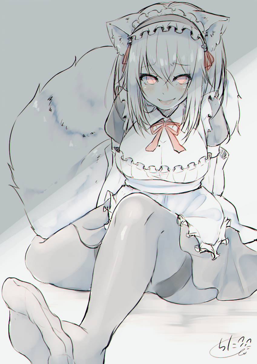 This is a pixiv picture whose title is 「どうしようもないご主人様ですね」.