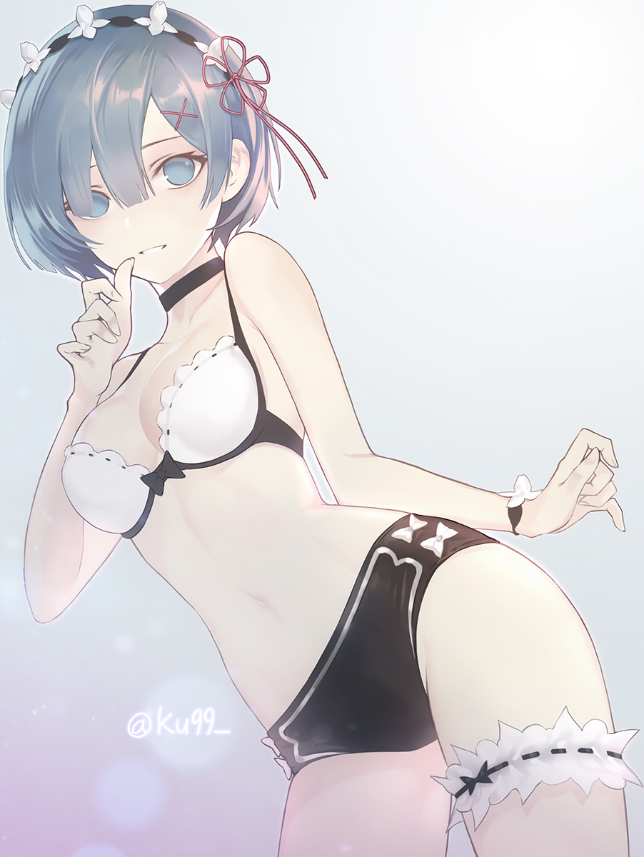 This is a pixiv picture whose title is rem.