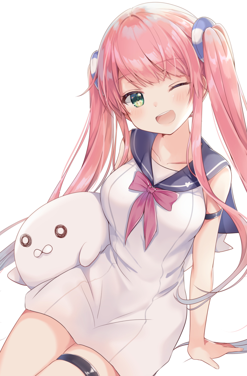 This is a pixiv picture whose title is 🌸🐳.