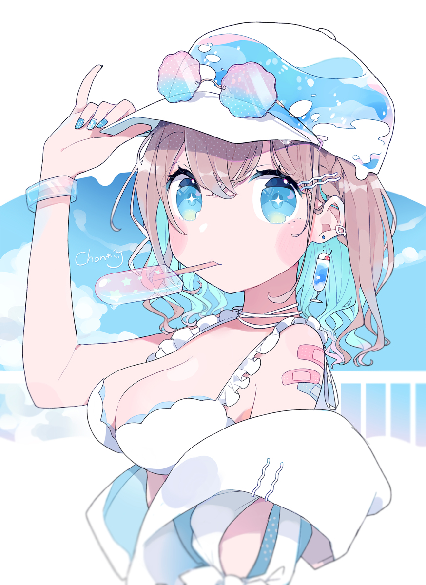 This is a pixiv picture whose title is ソーダちゃんと夏.