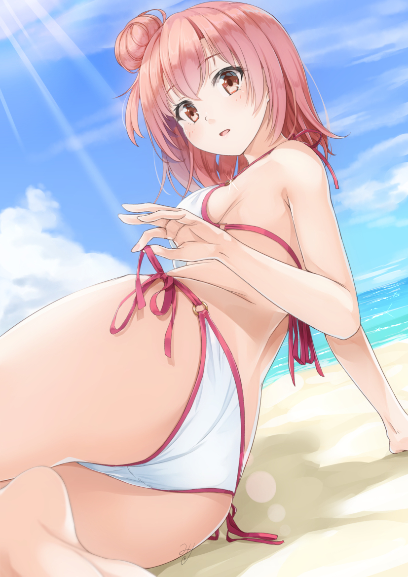 This is a pixiv picture whose title is 由比ヶ浜さん.