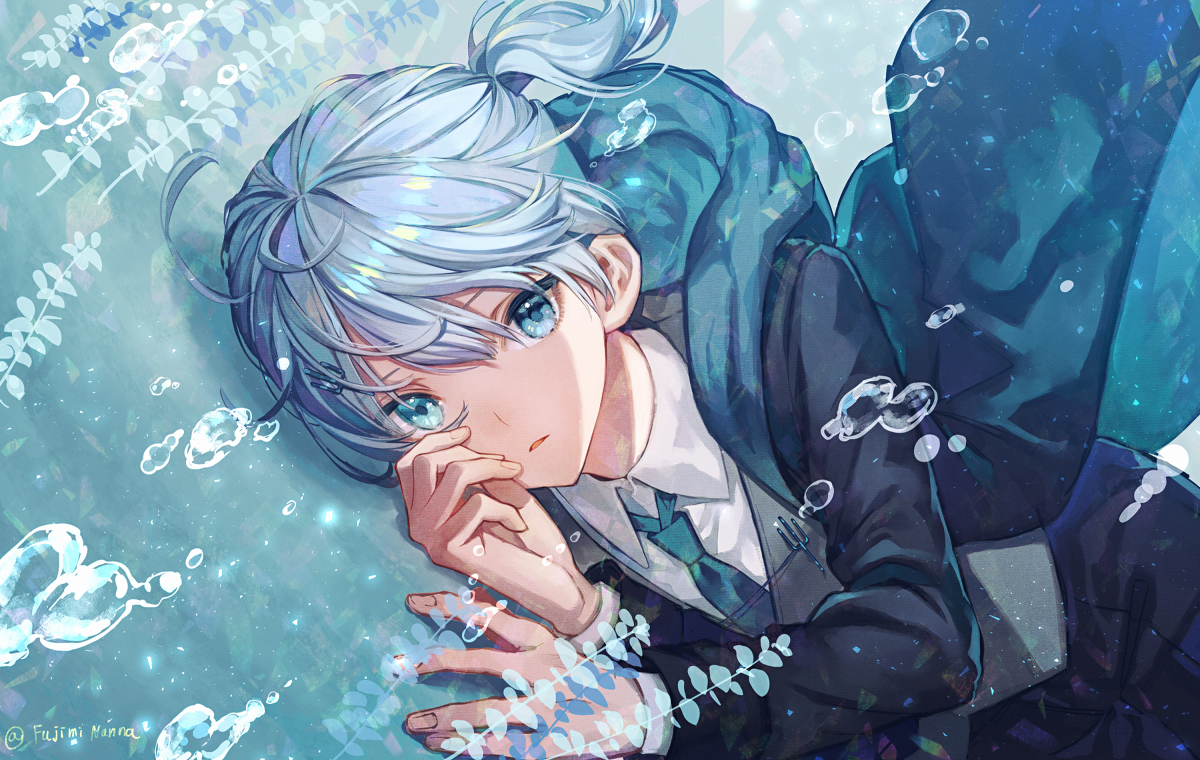 This is a pixiv picture whose title is −.