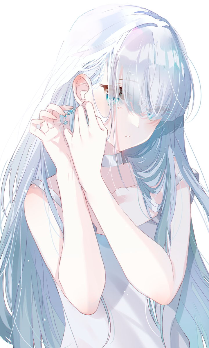 This is a pixiv picture whose title is しろいおんなのこ.