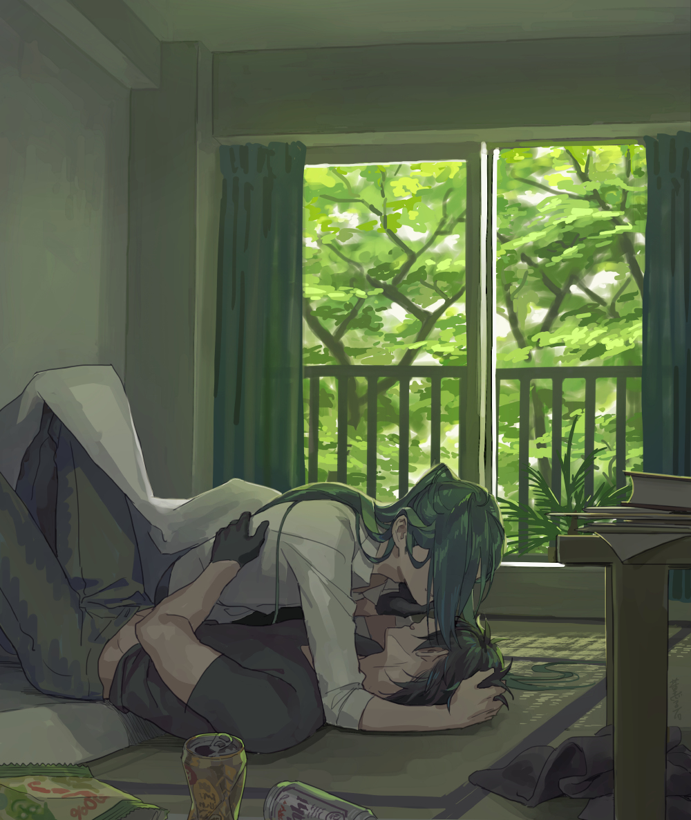 This is a pixiv picture whose title is 新緑.