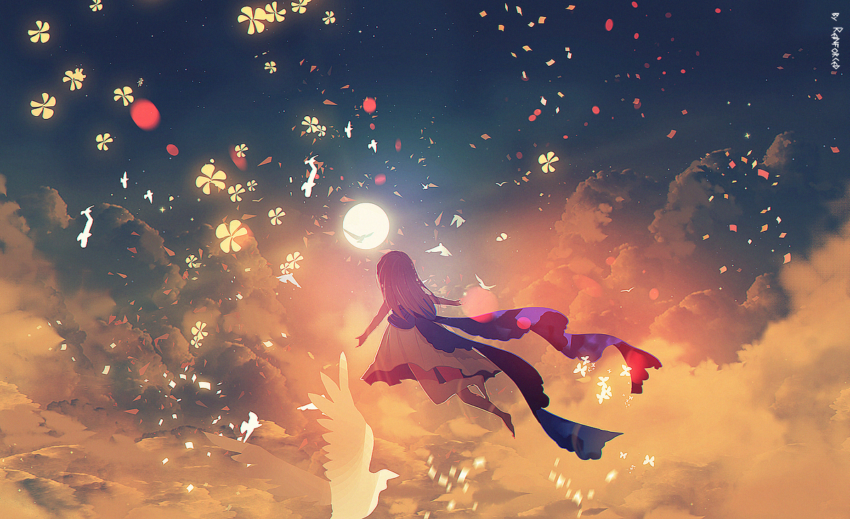 This is a pixiv picture whose title is higher.