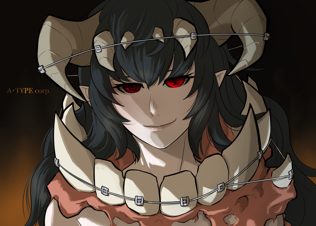 This is a pixiv picture whose title is 矯正悪魔.