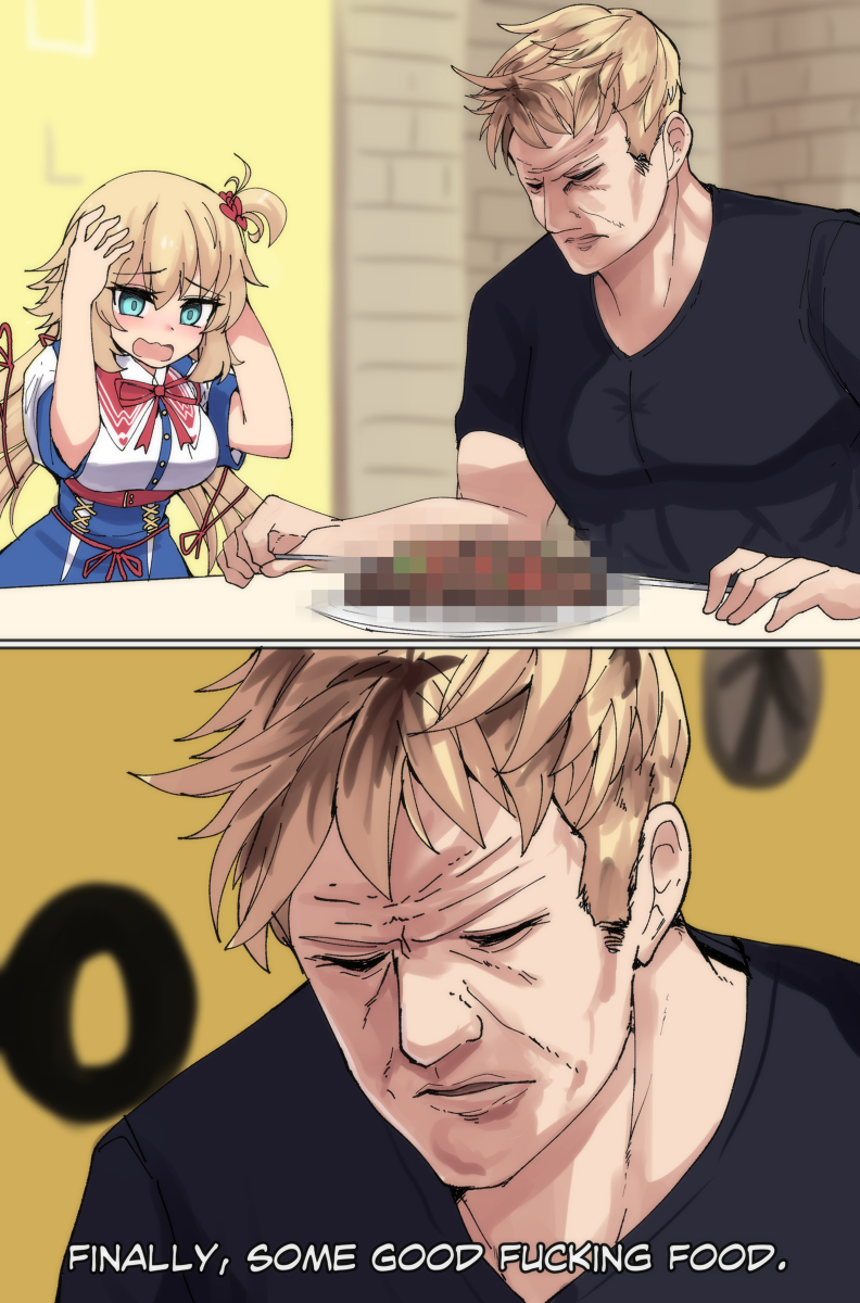This is a pixiv picture whose title is Haachama Cooking!.