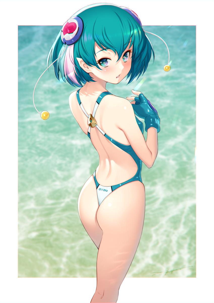 This is a pixiv picture whose title is 水着オヨルン星人。.