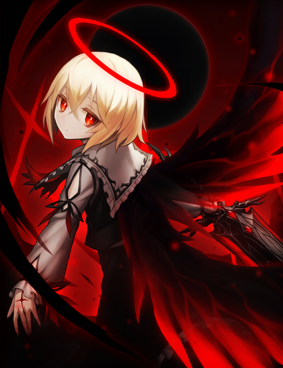 This is a pixiv picture whose title is Red Dark Fantasia.