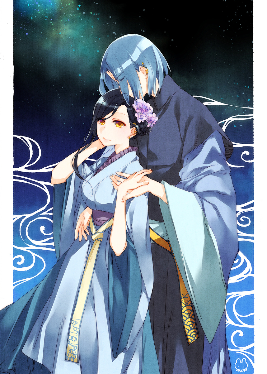 This is a pixiv picture whose title is 七夕まつり.