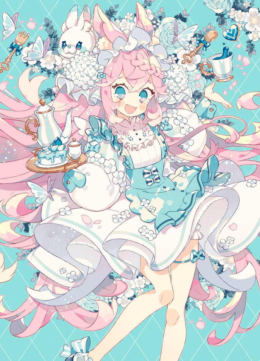 This is a pixiv picture whose title is 『Tea Party -Eku Uekura Artbook-』.