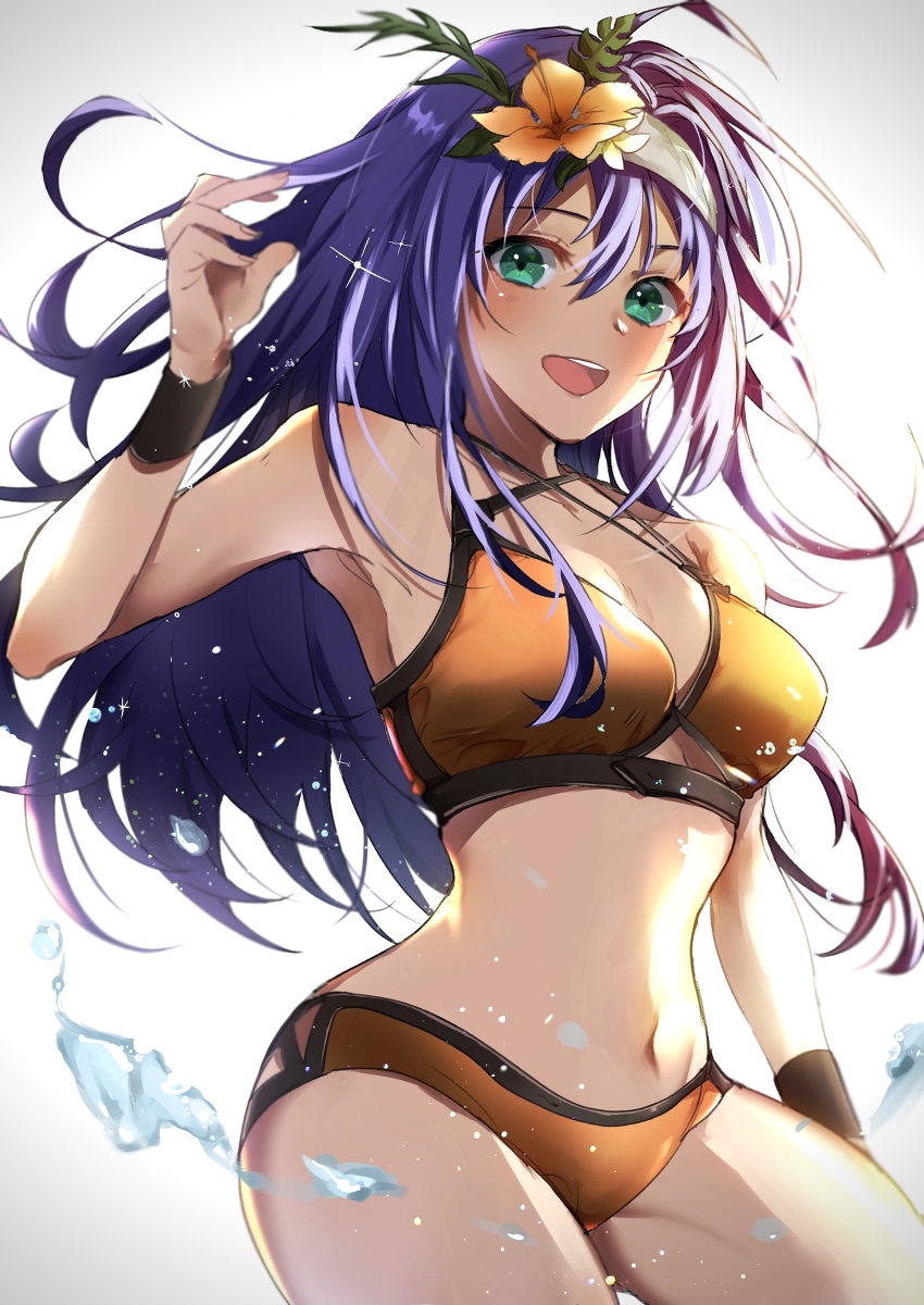 This is a pixiv picture whose title is 夏ワユ.