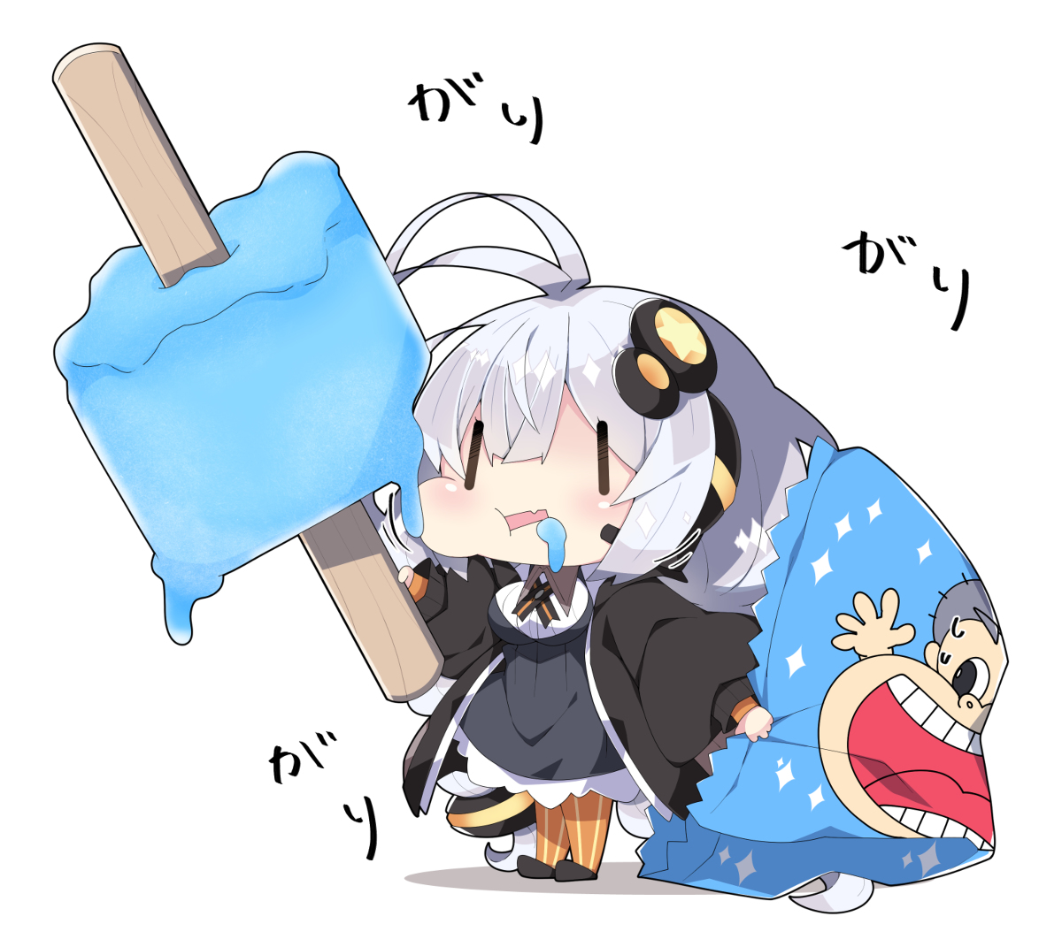 This is a pixiv picture whose title is ガリガリ君あかり。.