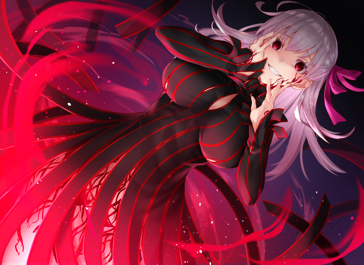 This is a pixiv picture whose title is 黒い私.