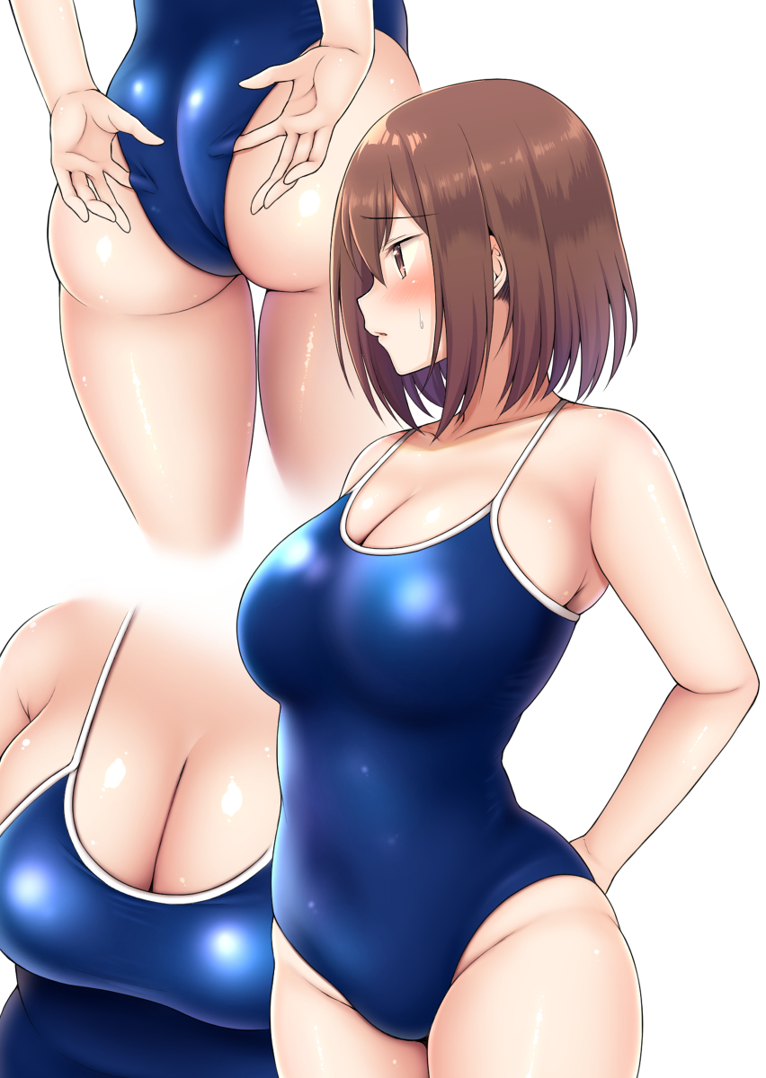 This is a pixiv picture whose title is さすがに去年の水着は無理があった草野.
