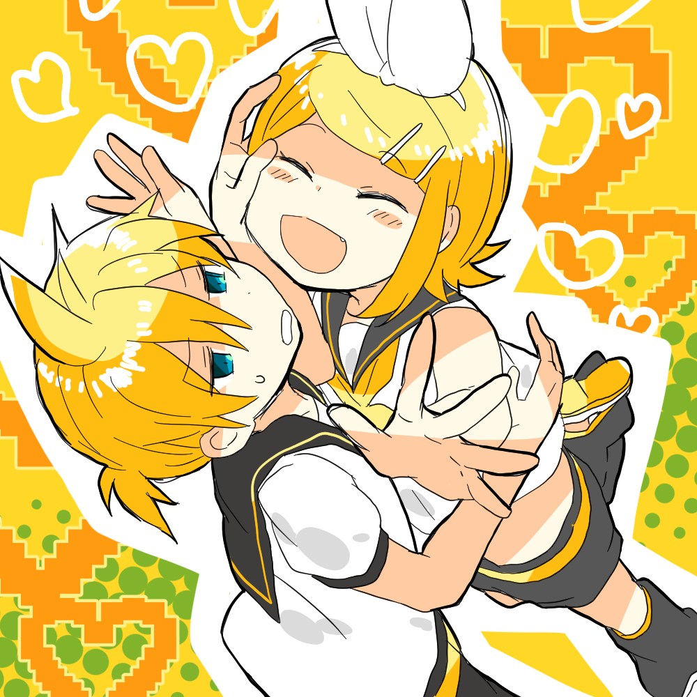 This is a pixiv picture whose title is ゼロ距離鏡音まとめ②.