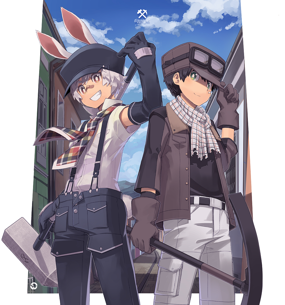 This is a pixiv picture whose title is digger_lad/炭鉱少年まとめ.