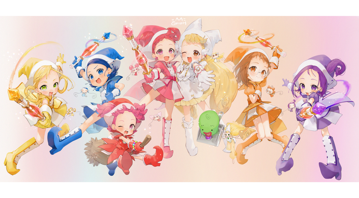 This is a pixiv picture whose title is おジャ魔女どれみ.