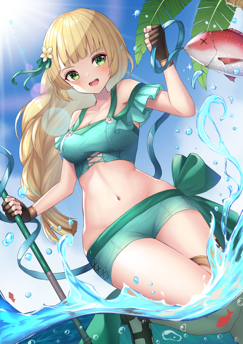 This is a pixiv picture whose title is 水着イングリットちゃん.