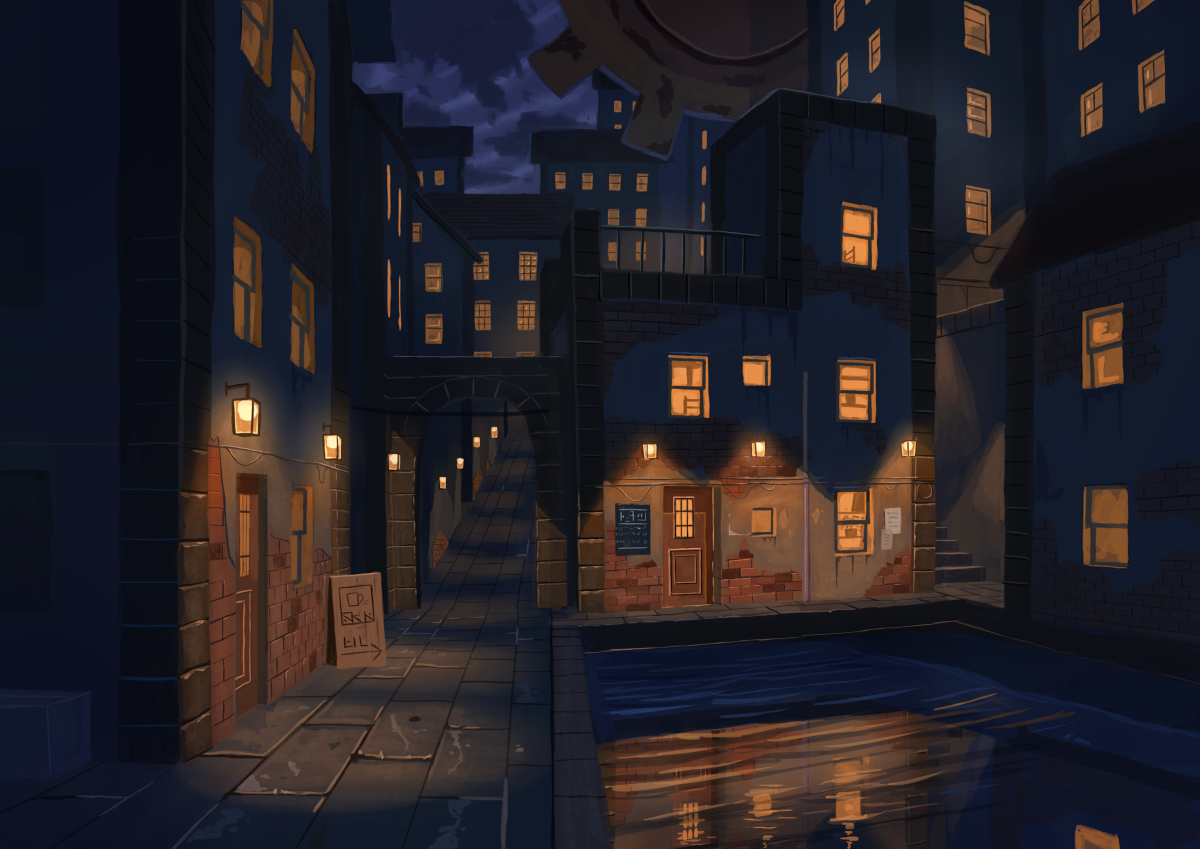This is a pixiv picture whose title is 鉄鋼の街Ⅱ.