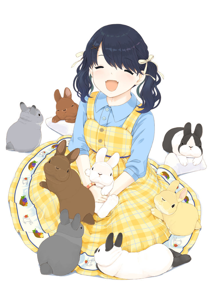 This is a pixiv picture whose title is うさぎカフェの小糸ちゃん.