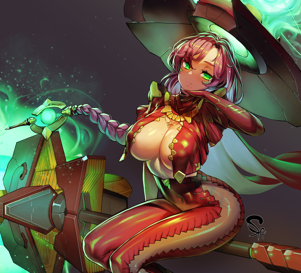 This is a pixiv picture whose title is 魔女 Witch.