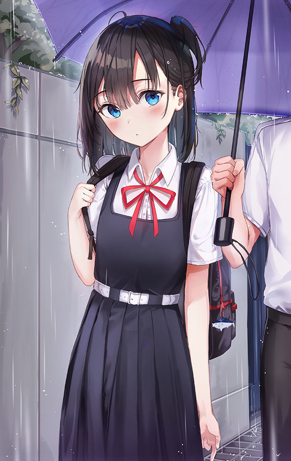 This is a pixiv picture whose title is 先輩、このままだとバイト遅刻しますよ？大丈夫ですか？.