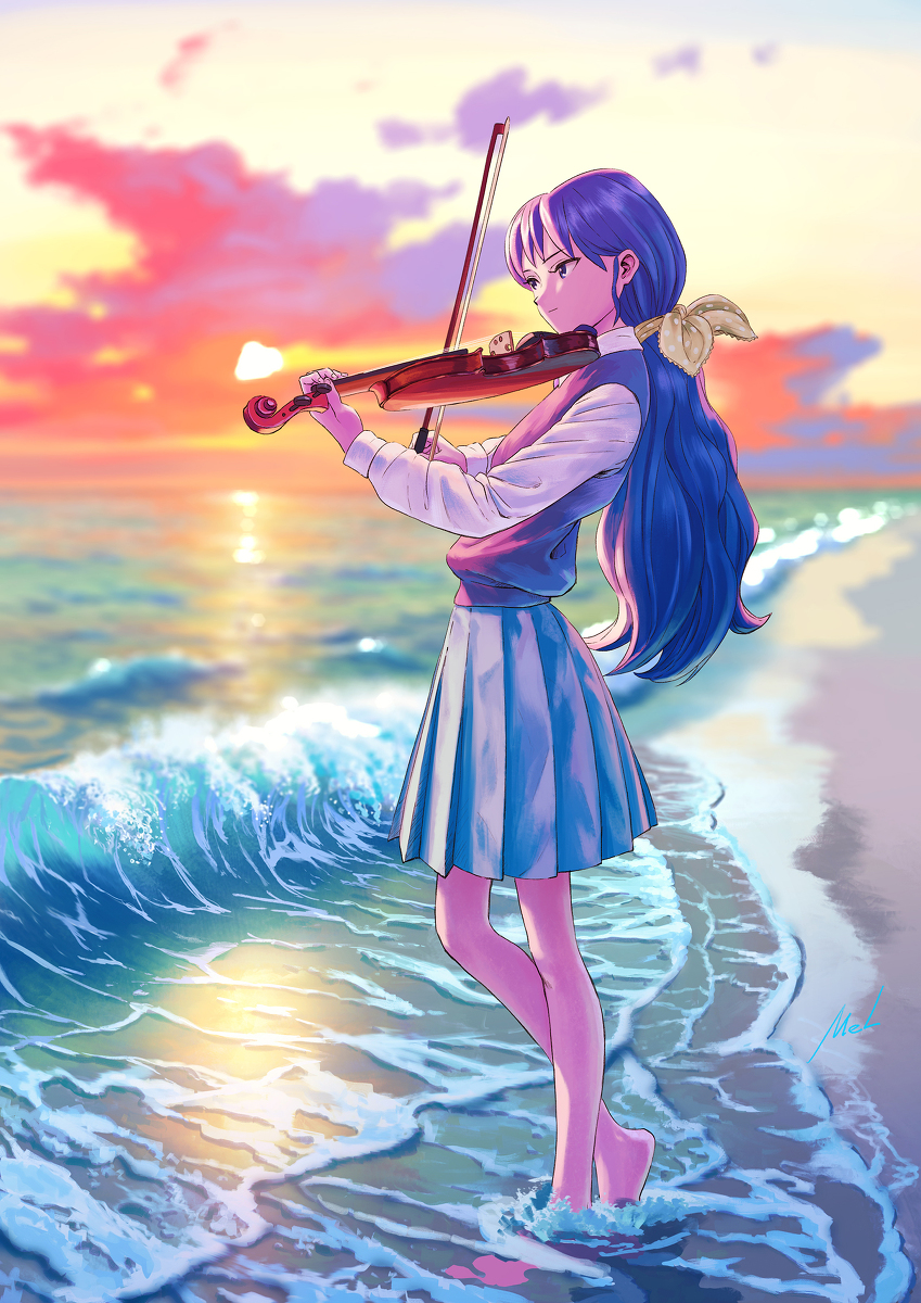 This is a pixiv picture whose title is 優しいメロディー.