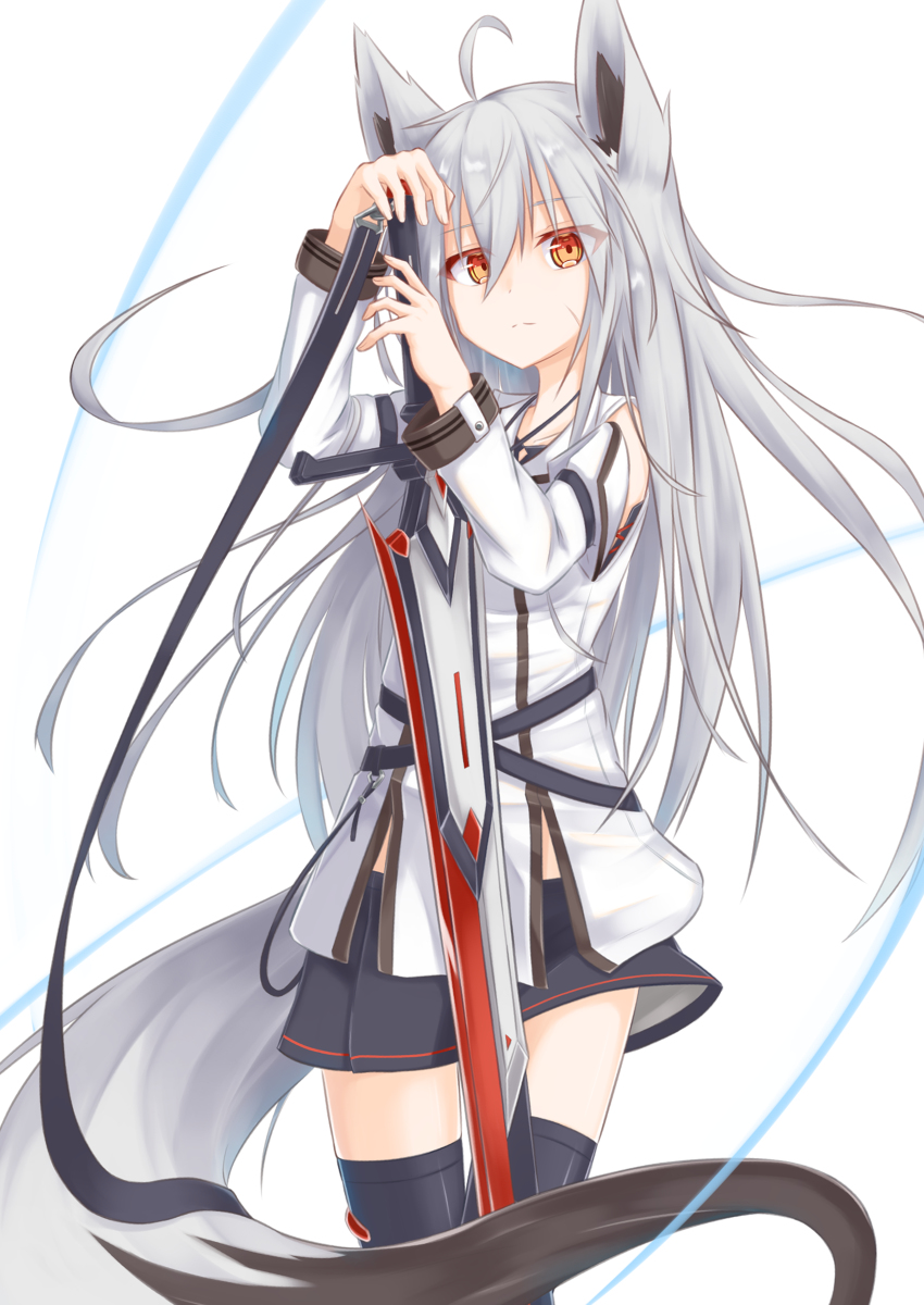 This is a pixiv picture whose title is けもみみちゃん.