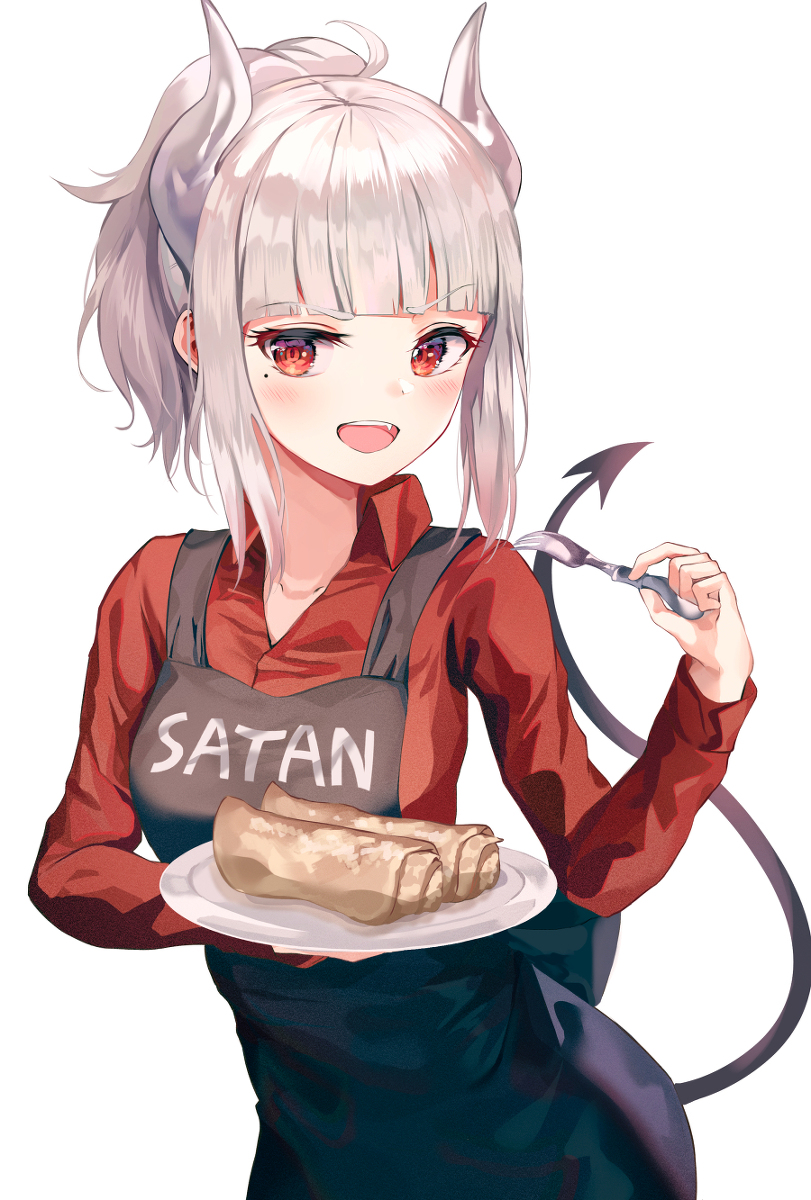 This is a pixiv picture whose title is Helltaker.