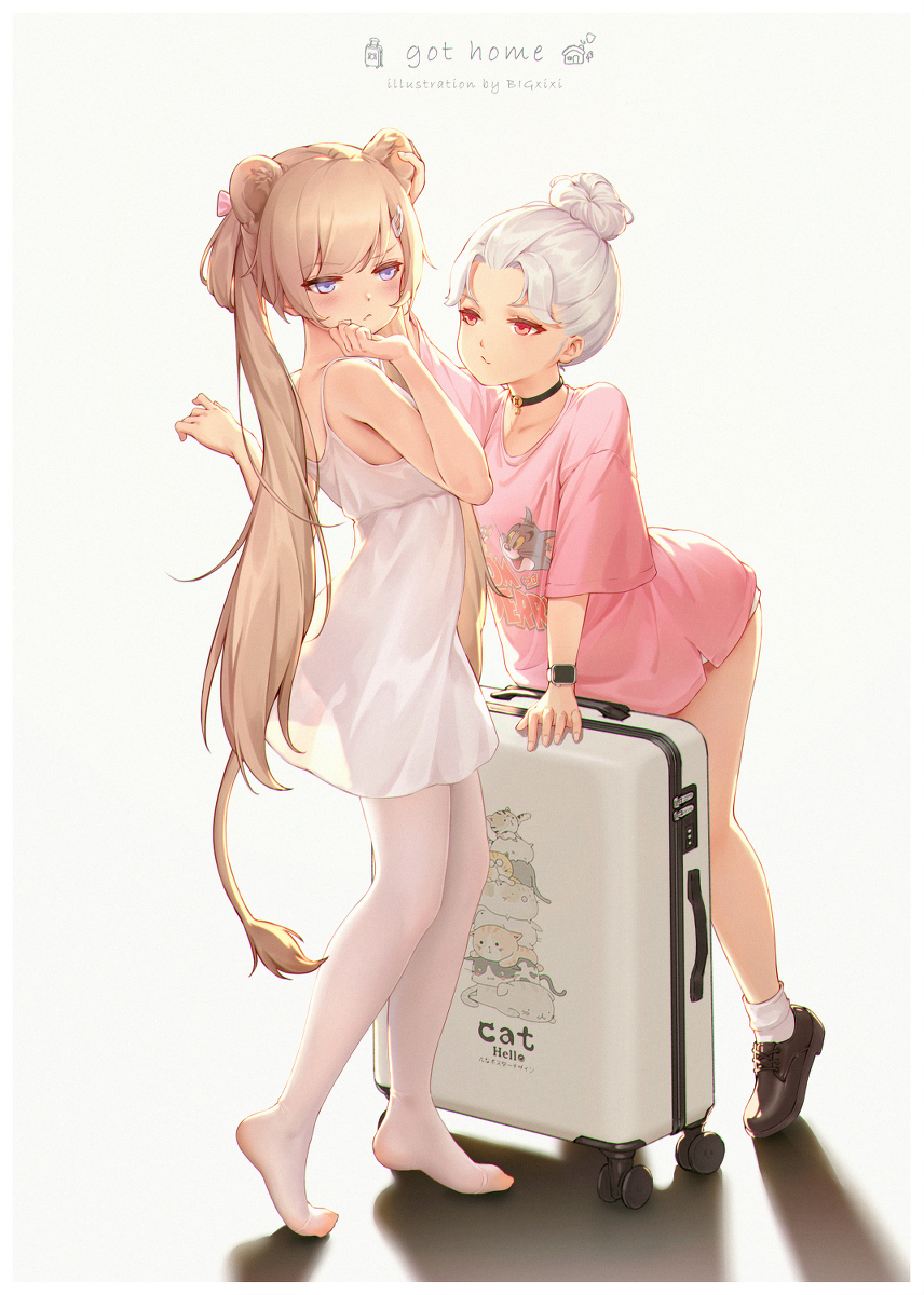 This is a pixiv picture whose title is 👭.