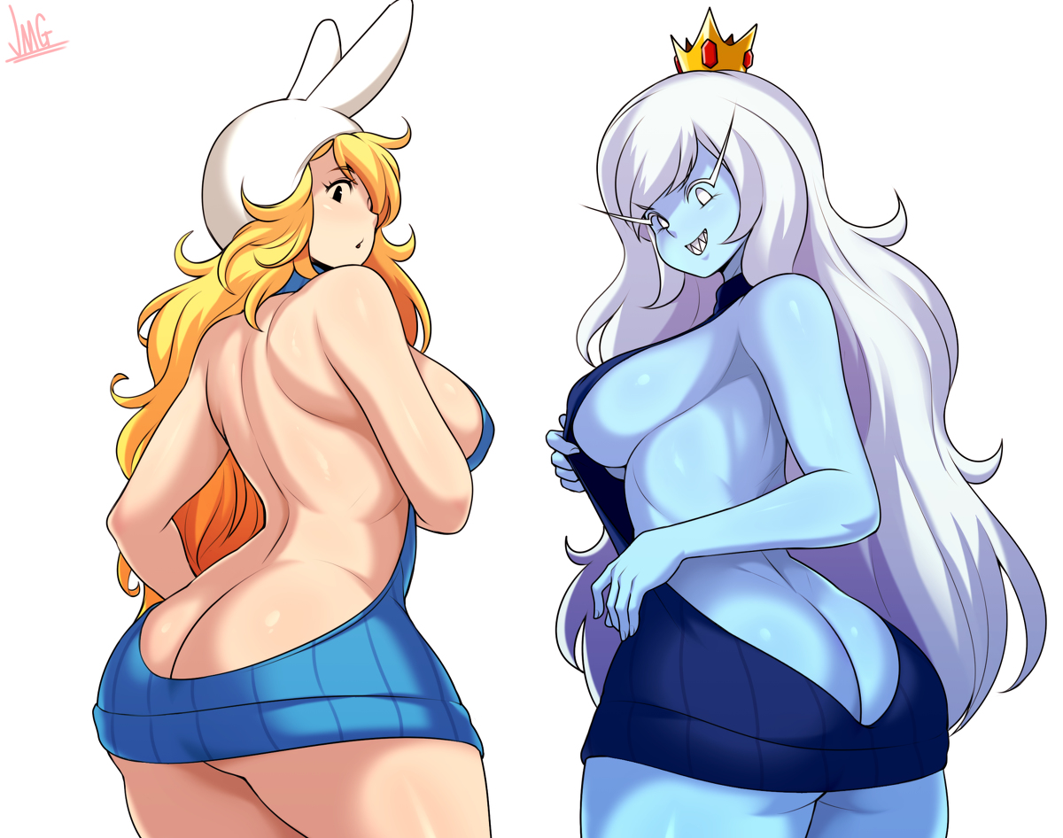 This is a pixiv picture whose title is Fionna & Ice Queen.