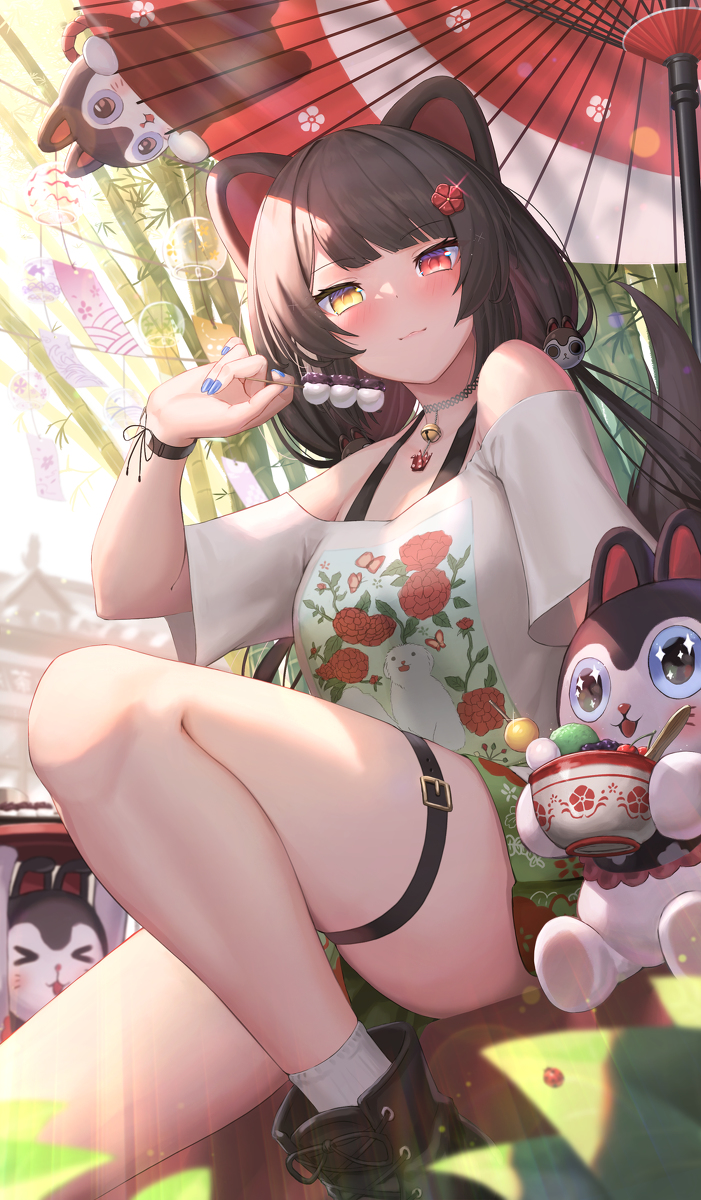 This is a pixiv picture whose title is 夏服いぬい.