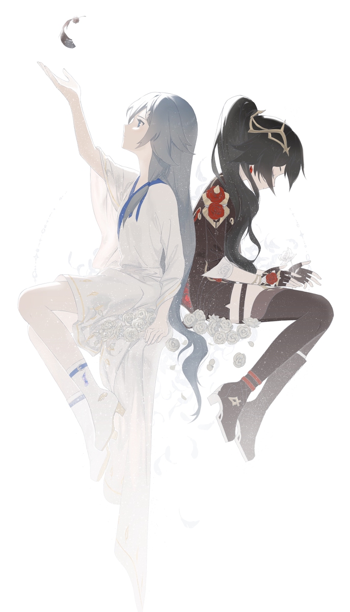 This is a pixiv picture whose title is 小天使小恶魔.
