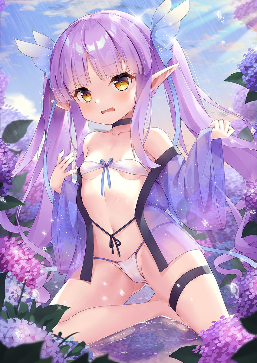 This is a pixiv picture whose title is びしょびしょになったキョウカちゃん.