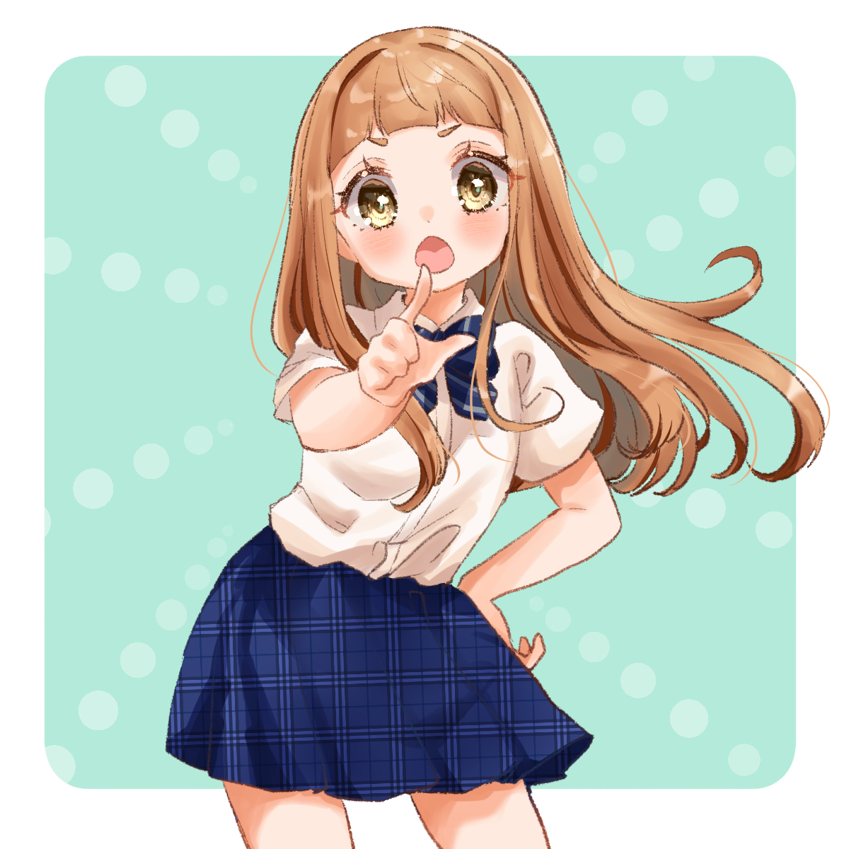 This is a pixiv picture whose title is 制服仁奈ちゃん.