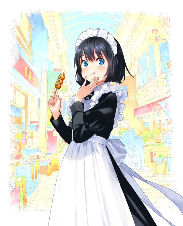 This is a pixiv picture whose title is 漫画『メイドさんは食べるだけ』.