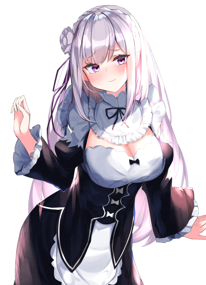 This is a pixiv picture whose title is ただのエミリア.