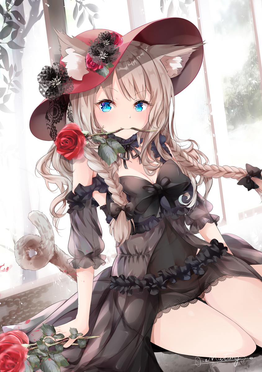 This is a pixiv picture whose title is 贈り物.