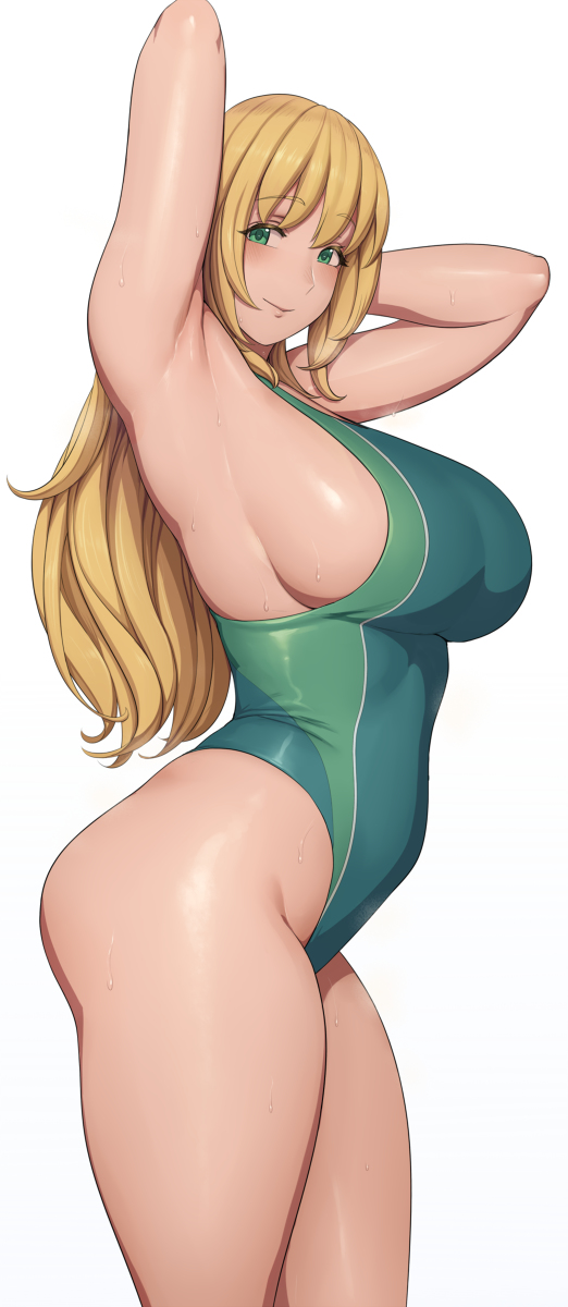This is a pixiv picture whose title is Atago, one-piece.
