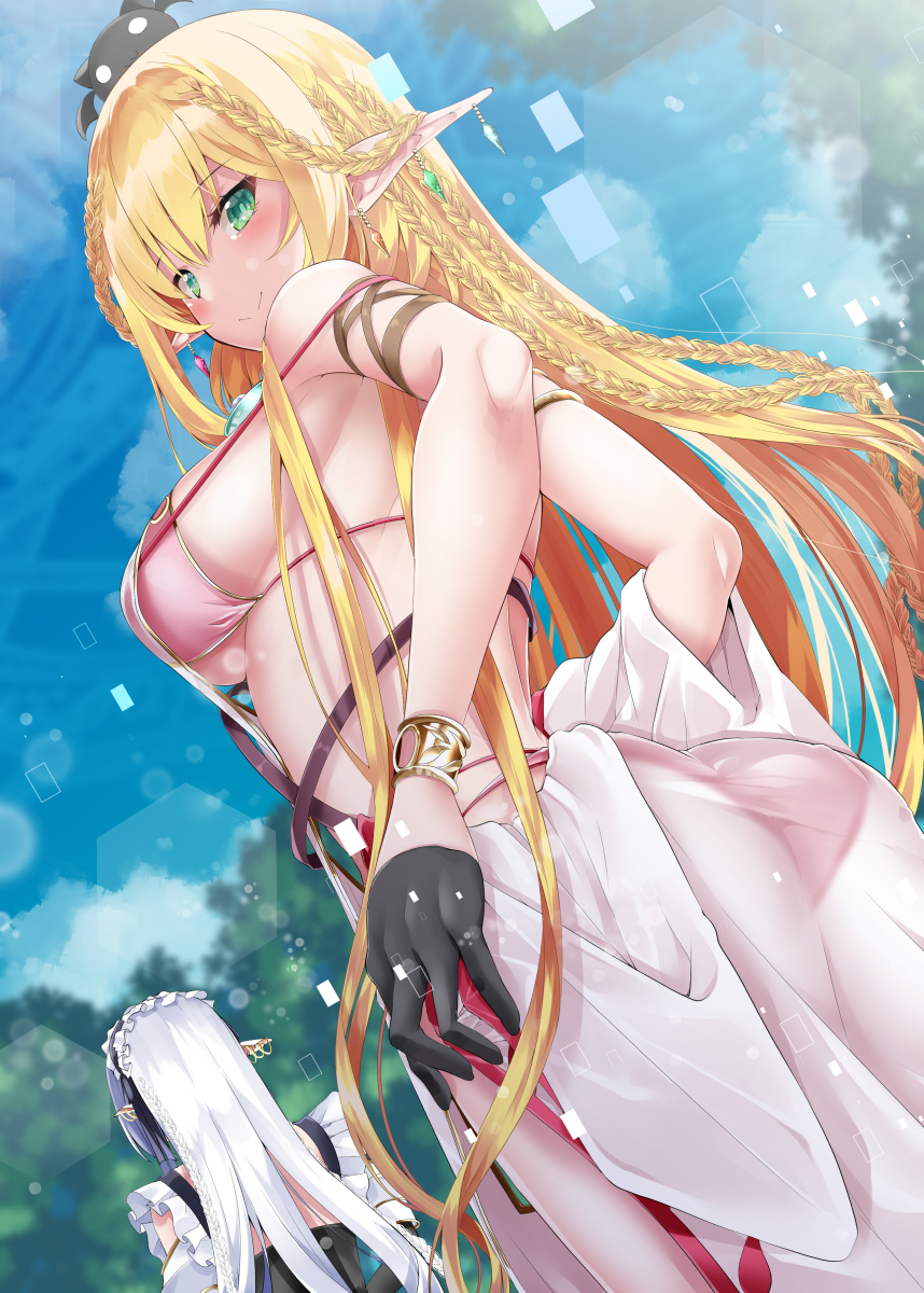 This is a pixiv picture whose title is エルフさんとダイスロールダンジョン20.