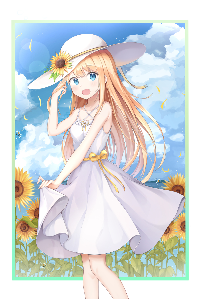 This is a pixiv picture whose title is ひまわり.