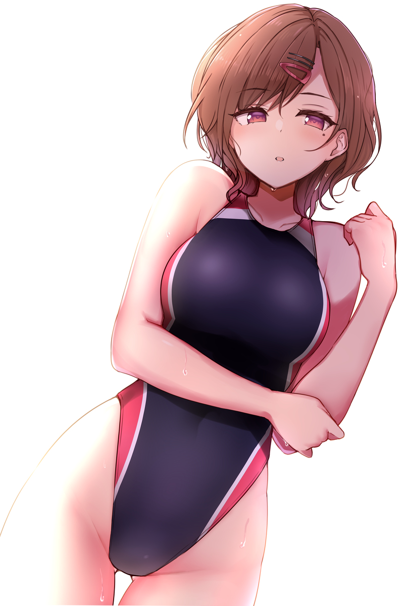 This is a pixiv picture whose title is 競泳水着円香.
