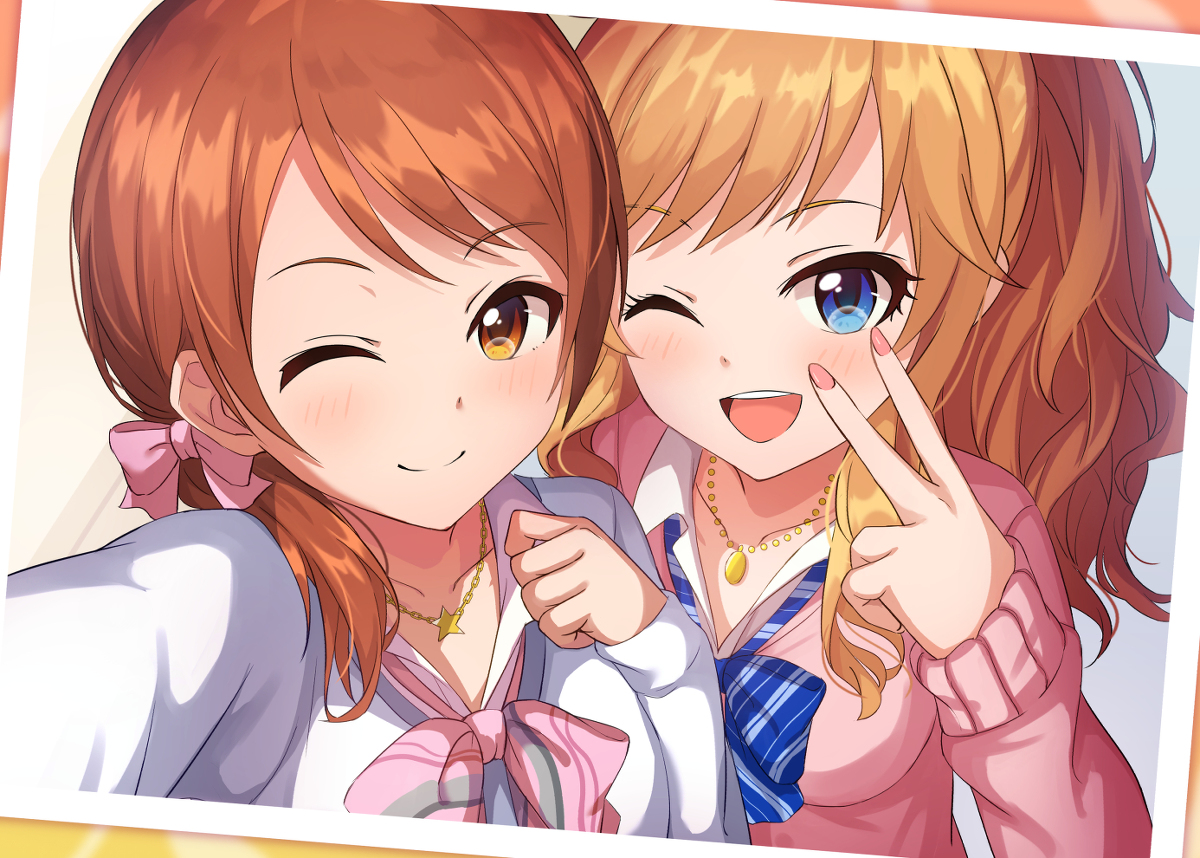 This is a pixiv picture whose title is 加蓮と唯.