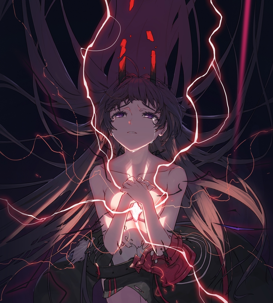 This is a pixiv picture whose title is 雷之律者.